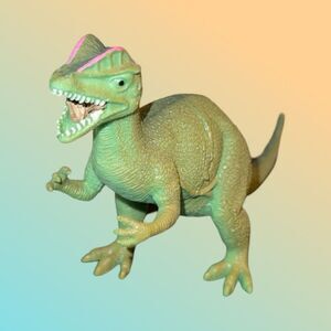 Boley Dilophosaurus Dinosaur Dino PVC Hard Plastic Figure 7” B10